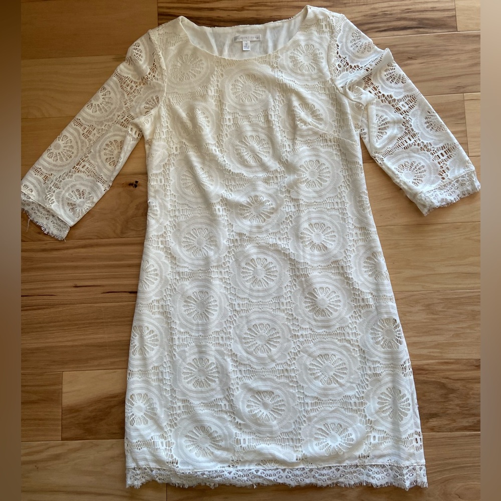 Ivory lace dress